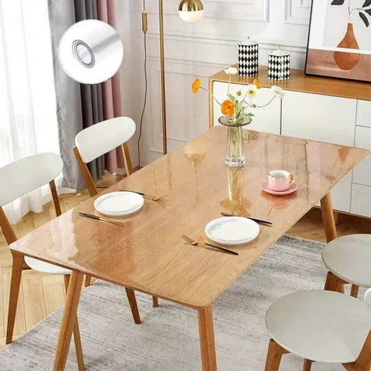 Waterproof Transparent Soft Plastic PVC Sheet 40 mm Tablecloth 5x5 Feet
