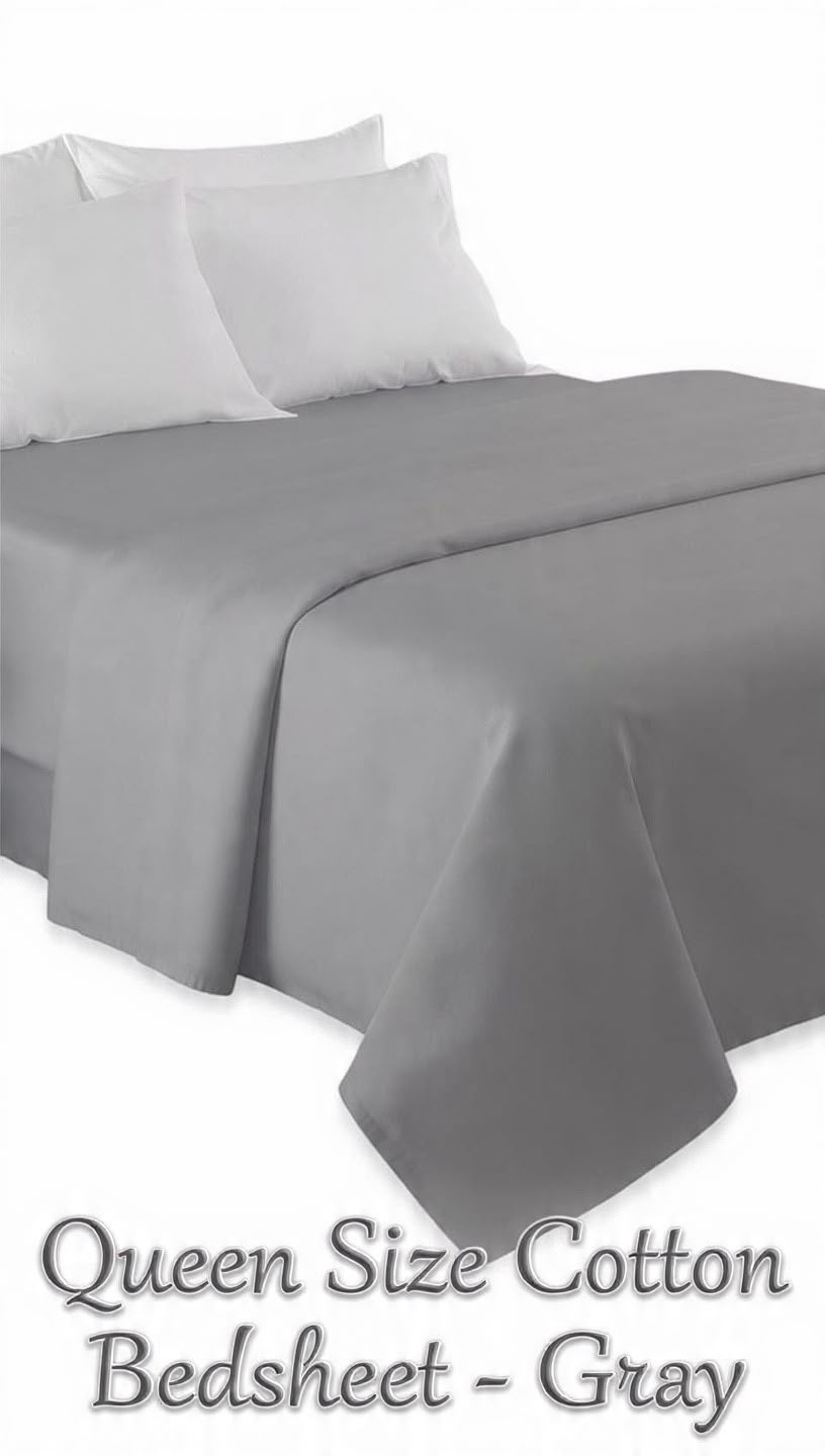 Cotton Bed Sheet Set (Queen)