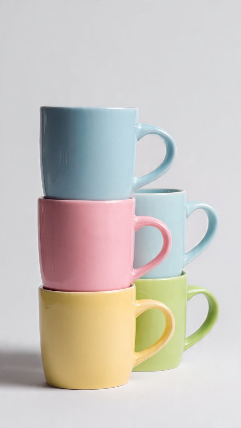 Ceramic Coffee Mug Set (4 Pcs)