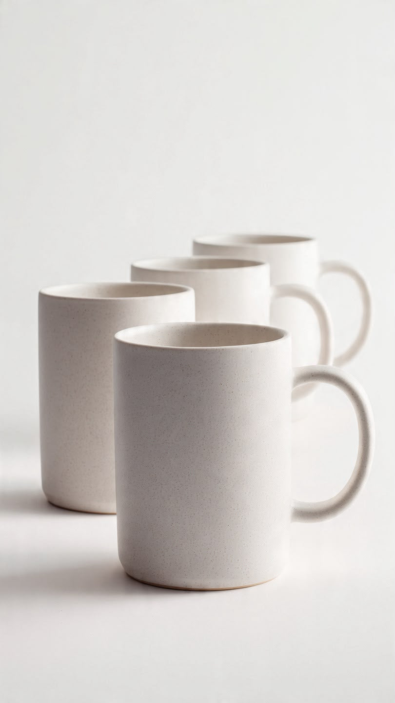 Ceramic Coffee Mug Set (4 Pcs)