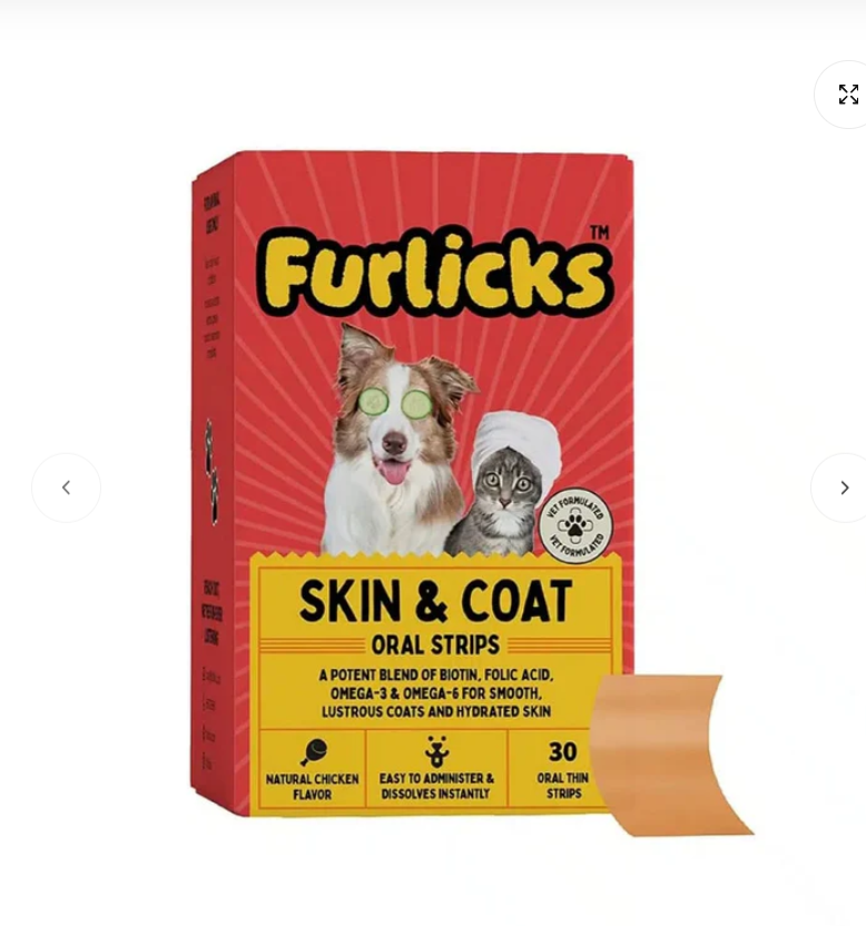 Furlicks Skin & Coat Oral Supplement for Dogs & Cats ( pack of 20 )
