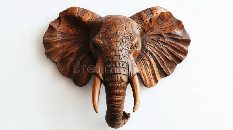 Wooden Elephant Head 3x3